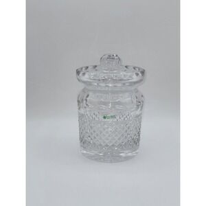 Galway Irish Crystal Biscuit Barrel Cookie Jar Cut Crystal Lidded Canister